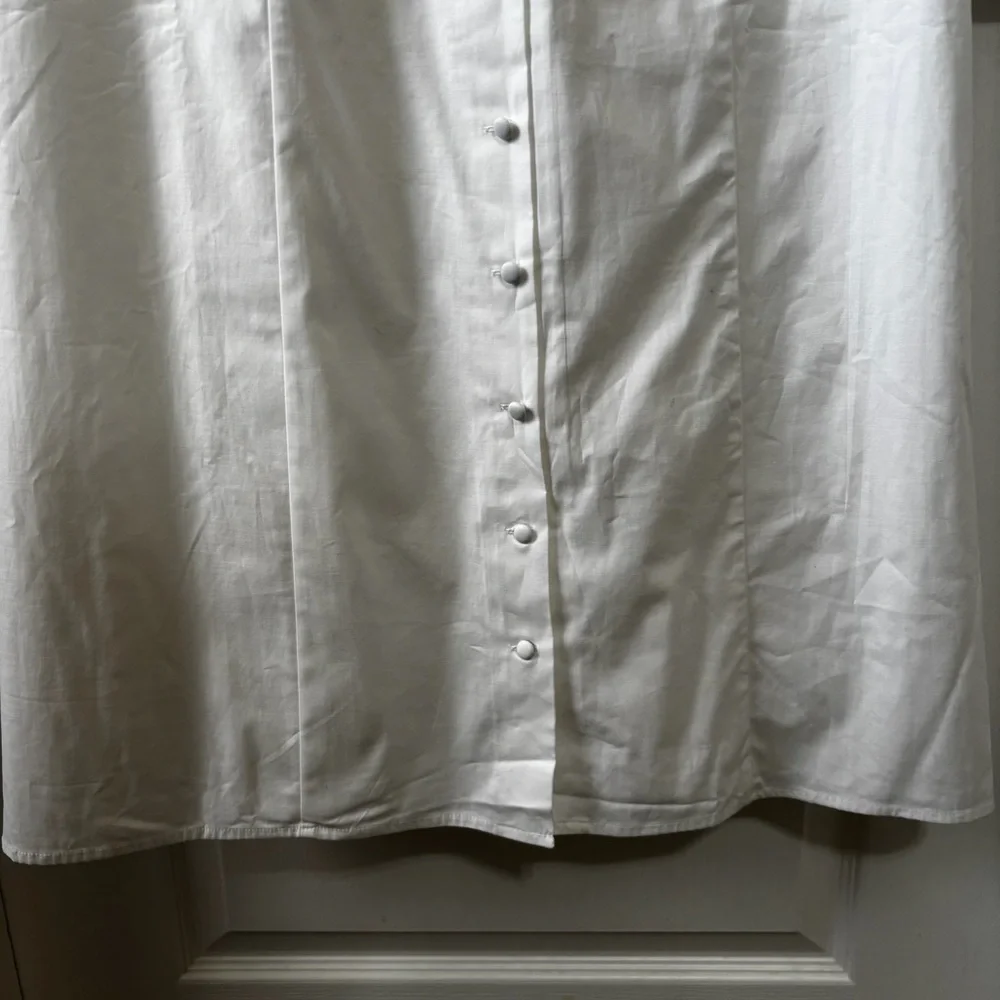 Reformation Alida Button Front Midi Dress White Size 6 - Picture 3 of 7